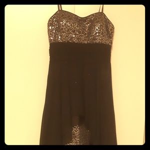 Little black dress with a touch of glitter